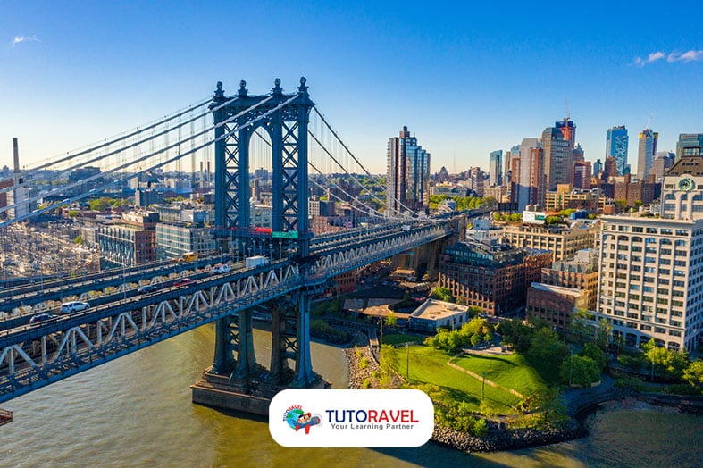 Manhattan Bridge New York Amerika Serikat ekonomi terbesar dunia GDP 2025